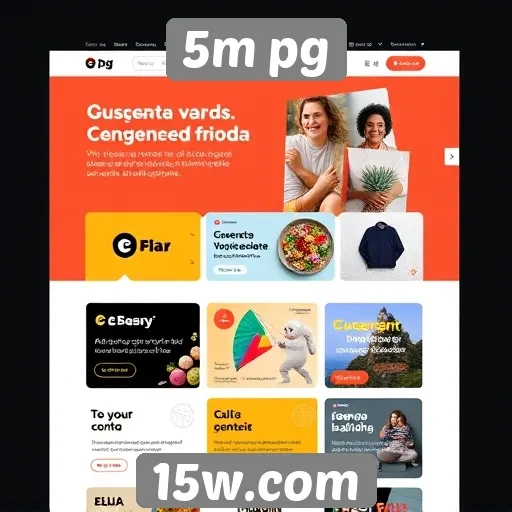 Evolução do design no site 5m pg